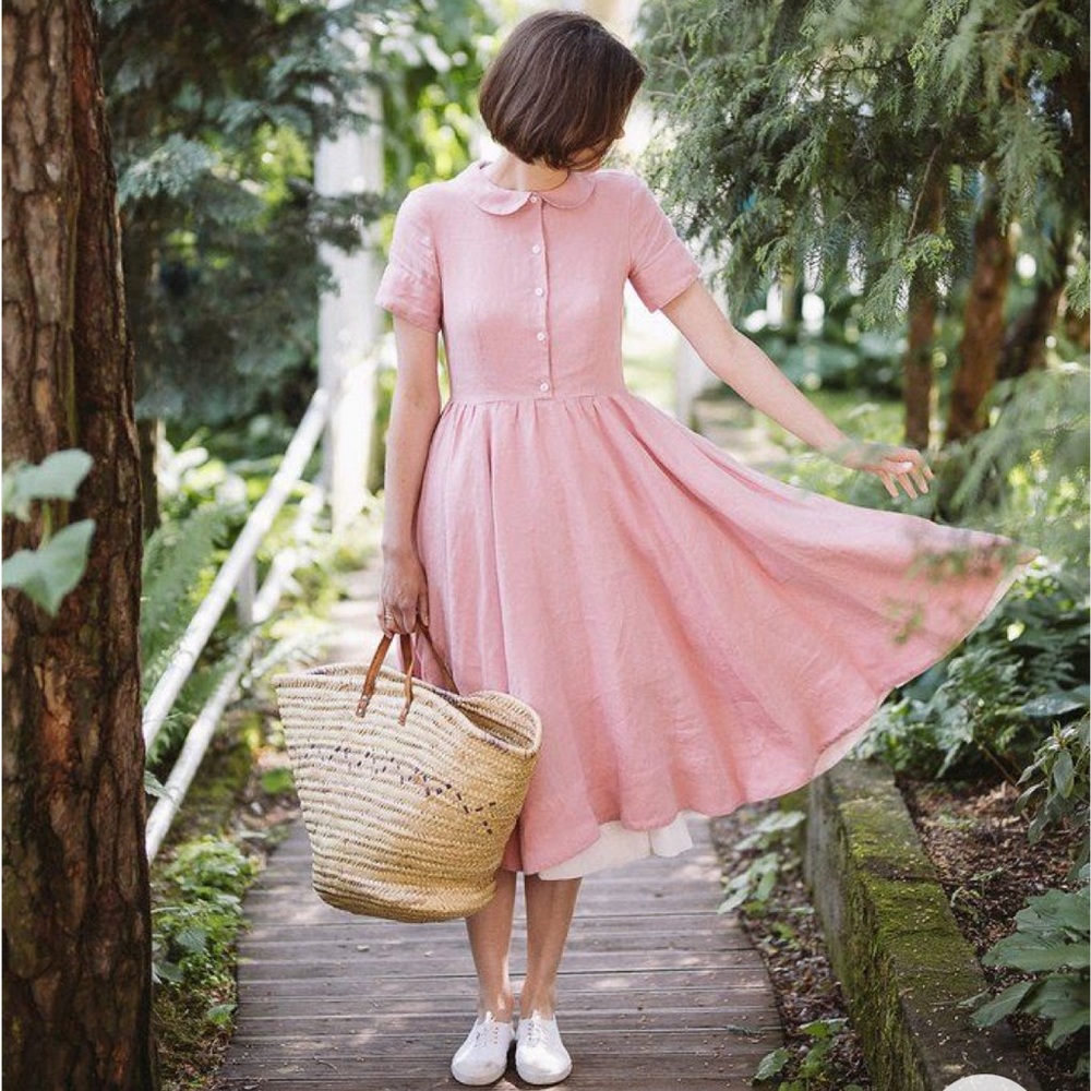 ISO ISO Soft Link Son De Flor Classic Dress in short sleeve or long sleeve - Picture 2 of 2